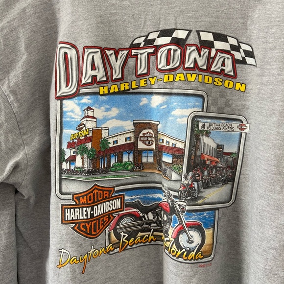 Harley Davidson Long Sleeve Henley - Picture 4 of 5